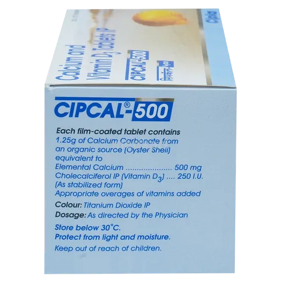 cipcal 500mg tablet 15's